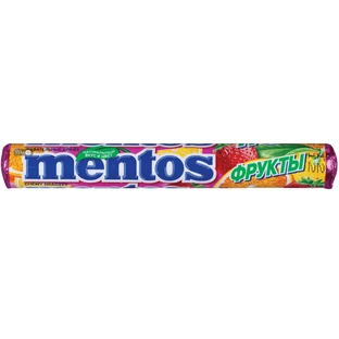 Жувальні драже Mentos Фрукти, 37 г