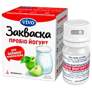 Закваска бактеріальна Vivo Пробіо Йогурт суха 1 г, №4
