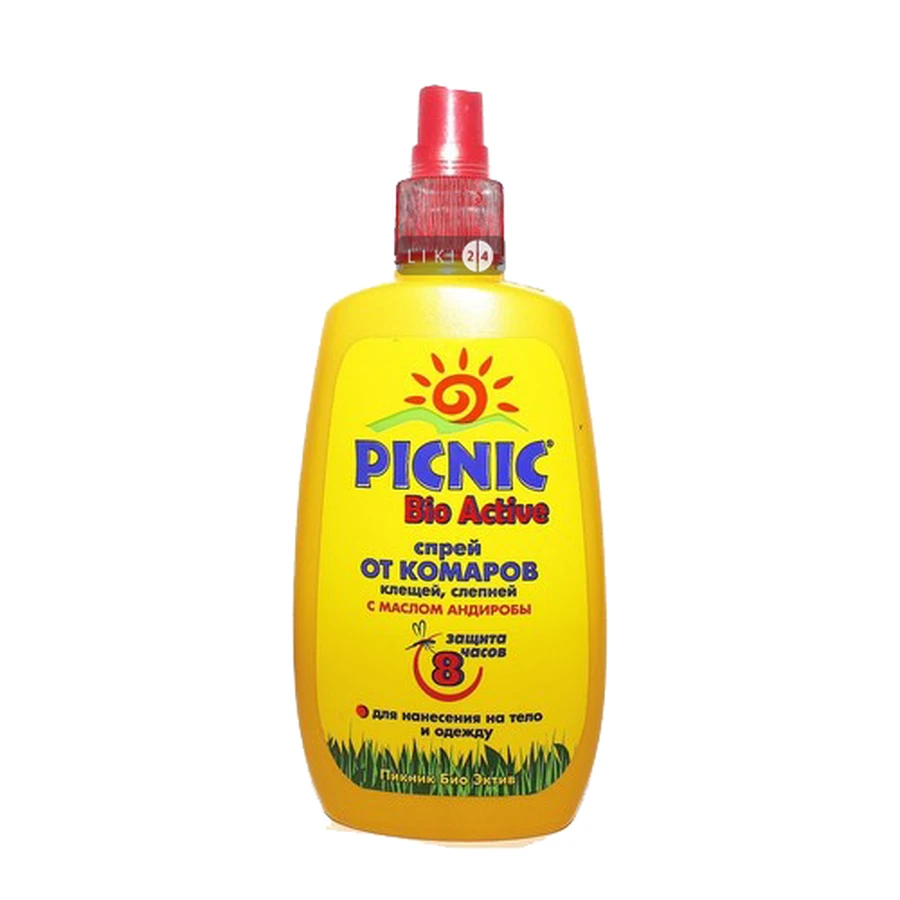 Засіб репелентний Picnic Bio Active від комарів і кліщів 120 мл: ціни та характеристики