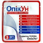 Салфетка гелевая антимикробная ОпікУн 10х10 см, №3: цены и характеристики