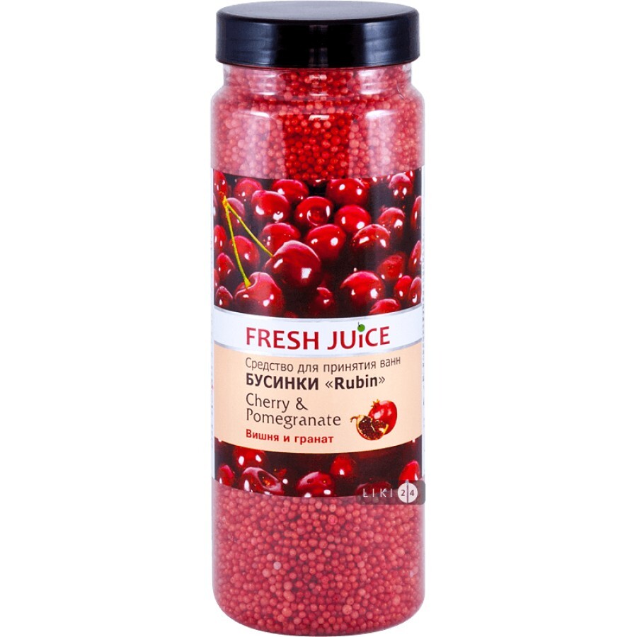 Засоби для ванн Fresh Juice Bath Bijou Rubin 450 г, Cherry & Pomegranate: ціни та характеристики
