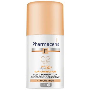 Коригувальний захисний тональний флюїд Pharmaceris F SPF 50 + Пісок 30 мл