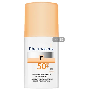 Коригувальний захисний тональний флюїд Pharmaceris F SPF 50+ Слонова кістка 30 мл
