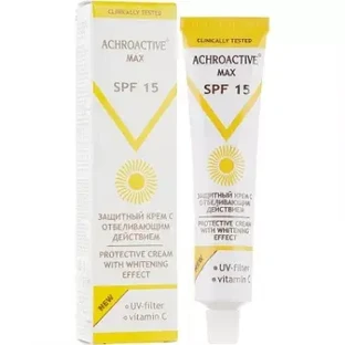 Захисний крем з відбілюючою дією spf15 achroactive max 45 мл