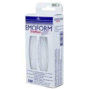 Зубна нитка Dr. Wild Emoform Triofloss, 100 шт.
