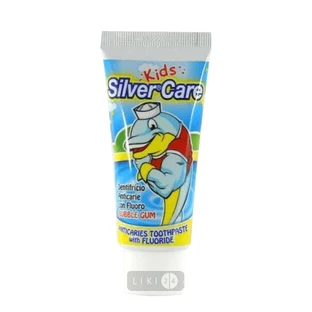 Зубна паста Silver Care Bubble Gum для дітей, 50 мл