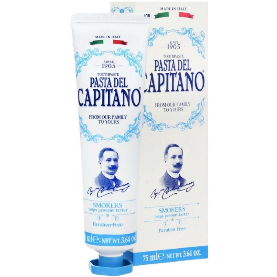Зубная паста Pasta del Capitano Для курящих людей, 75 мл: цены и характеристики