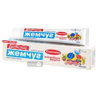 Зубна паста Новий жемчуг Дитячий жемчуг Чарівні фрукти, 50 ​​ мл