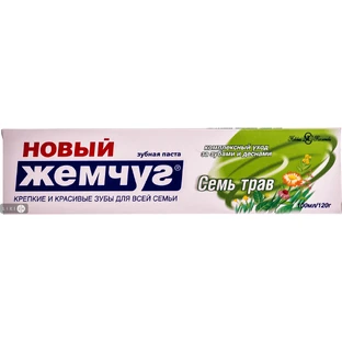 Зубная паста "новый жемчуг" 100 мл, 7 трав