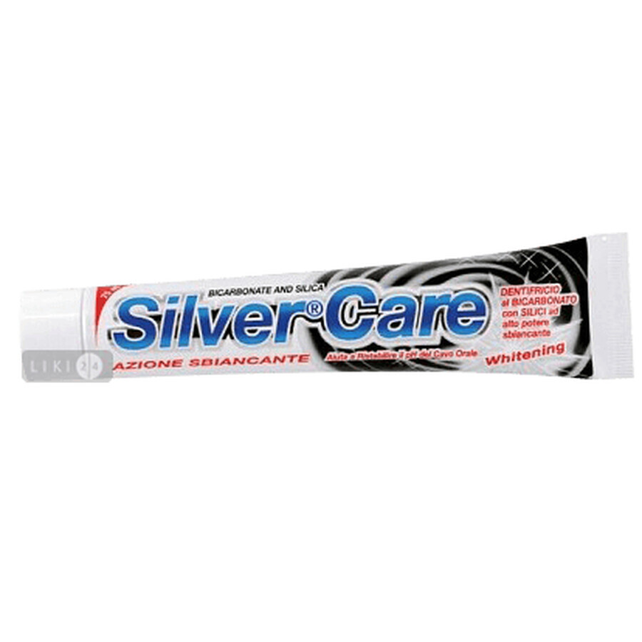 Зубна паста-гель Silver Care Відбілювальна 4504, 75 мл: ціни та характеристики