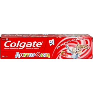 Зубна паста Colgate Dr. Rabbit TP-Strawberry зі смаком полуниці, 50 мл