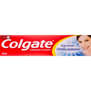 Зубна паста colgate gentle whitening 50 мл, Дбайливе відбіл.