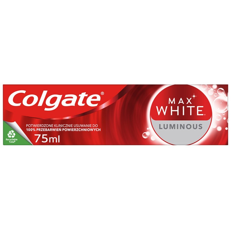 Зубна паста Colgate Max White Luminous, 75 мл: ціни та характеристики