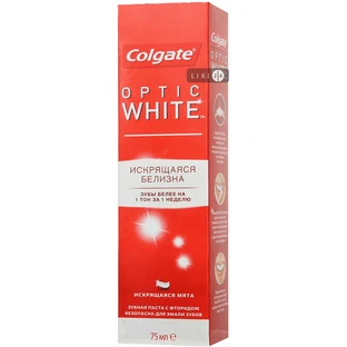 Зубна паста colgate optic wite 75 мл