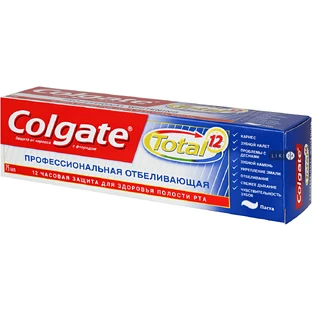 Зубна паста Colgate Total 12 Професійна відбілювальна 75 мл