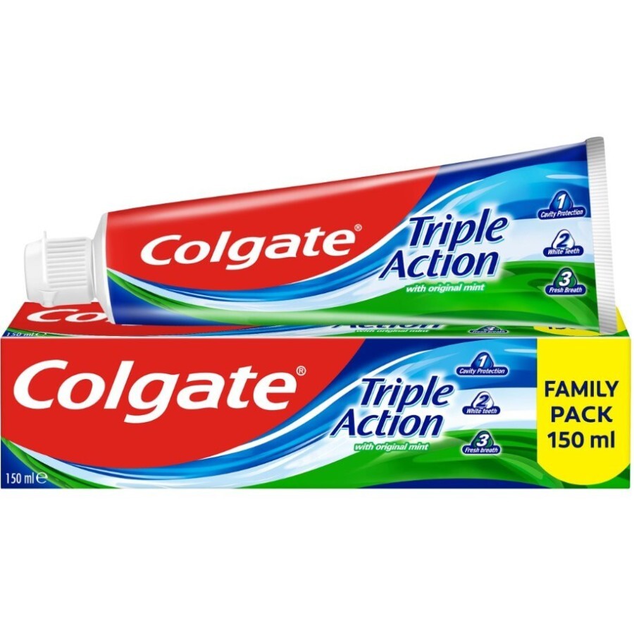 Зубная паста Colgate Triple Action тройное действие, 150 мл: цены и характеристики