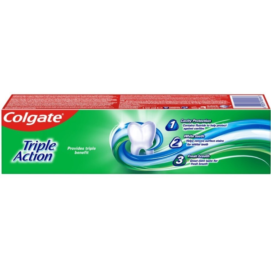 Зубна паста Colgate Triple Action потрійної дії, 50 мл: ціни та характеристики