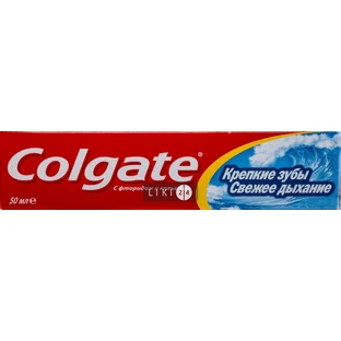 Зубна паста colgate міцні зуби 50 мл, свіже дихання