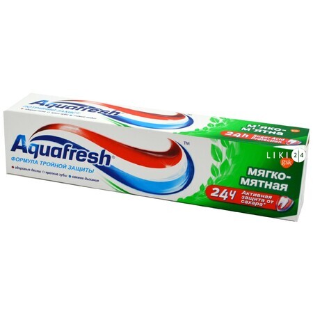 Зубная паста Aquafresh 3 мягко-мятная, 50 мл 