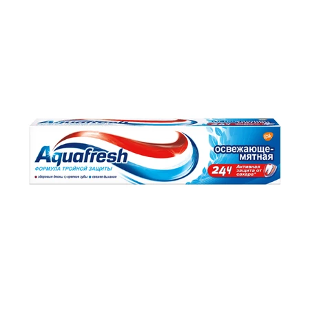 Зубна паста Aquafresh 3 освіжаючо-м'ятна, 50 мл : ціни та характеристики