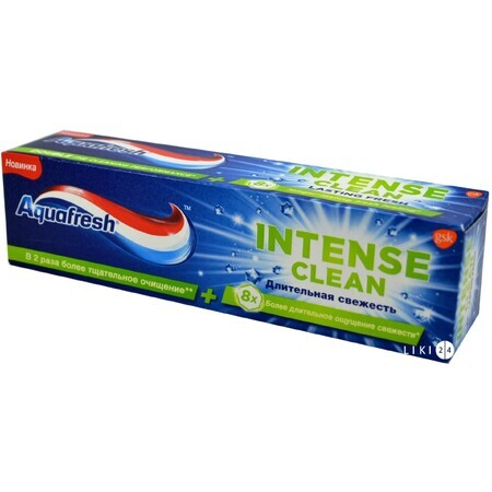 Зубна паста аквафреш інтенсивне очищення глибока дія 75 мл