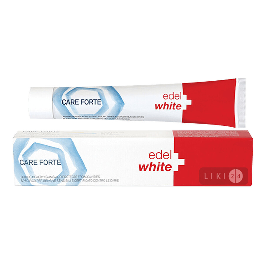 Зубна паста Edel White Активний захист ясен, 75 мл: ціни та характеристики
