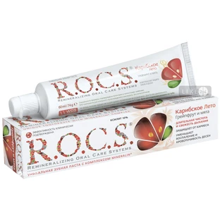 Зубная паста R.O.C.S. Грейпфрут и мята, 74 мл 