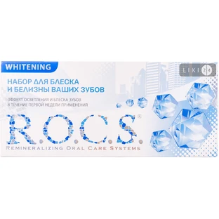 Зубная паста рокс r.o.c.s. pro блеск для зубов 
