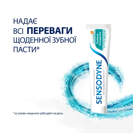 Зубна паста Sensodyne Глибоке очищення, 75 мл: ціни та характеристики