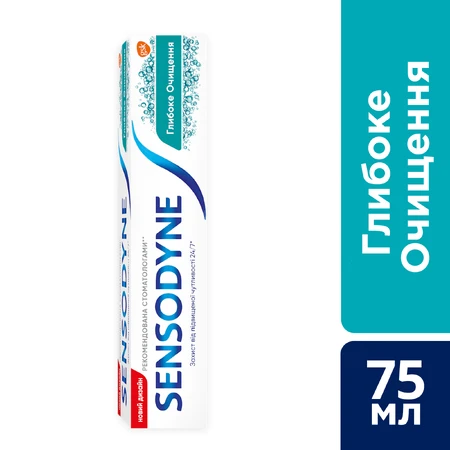 Зубна паста Sensodyne Глибоке очищення, 75 мл: ціни та характеристики