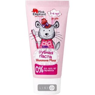 Зубная паста Pink Elephant Шиншилла Мила, 50 мл