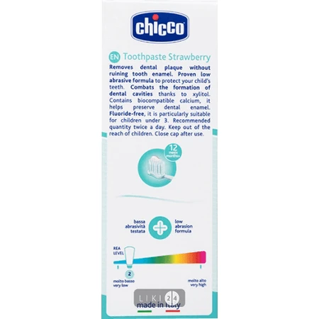 Зубна паста Chicco 50 мл, полуниця: ціни та характеристики