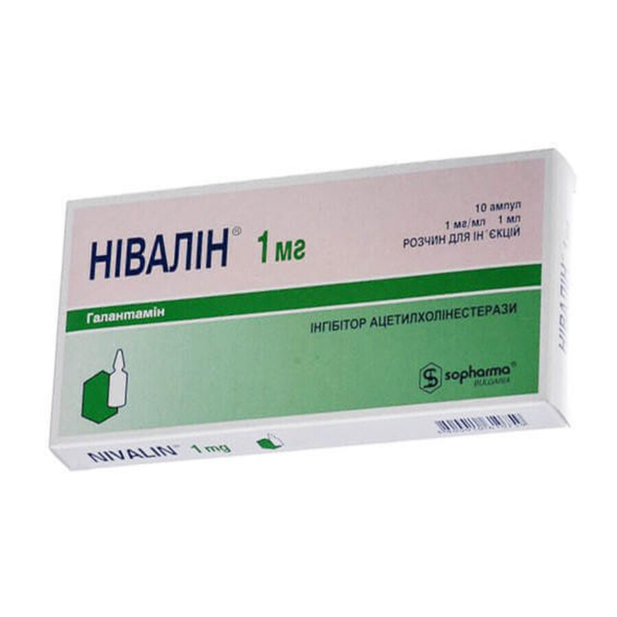 Нивалин р-р д/ин. 1 мг/мл амп. 1 мл №10: цены и характеристики