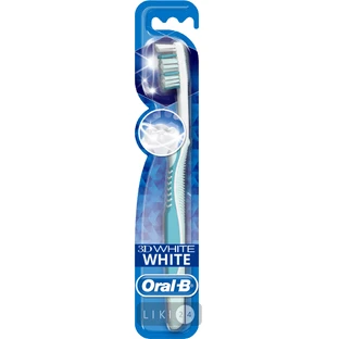 Зубна щітка Oral-B 3D White Відбілювання середньої жорсткості 2 шт