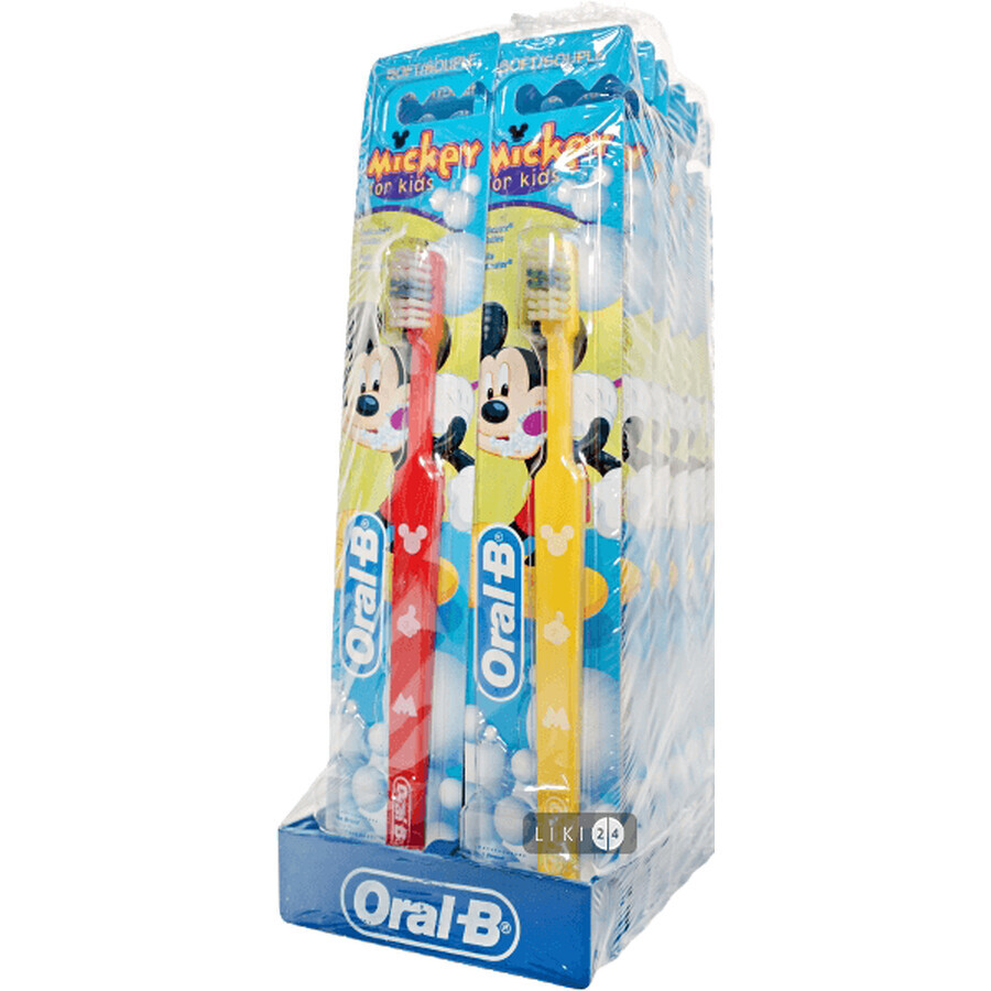 Зубна щітка Oral-B Kids Mickey Mouse для дітей: ціни та характеристики