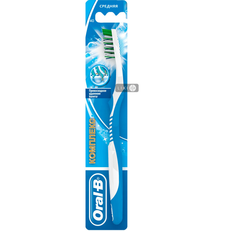 Зубна щітка Oral-B Комплекс Глибоке чищення, м'яка 1 шт: ціни та характеристики