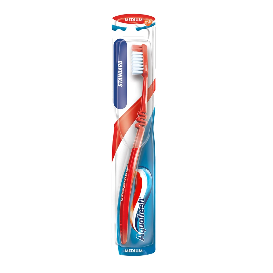 Зубная щетка Aquafresh Standart Medium средней жесткости: цены и характеристики