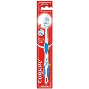 Зубная щетка Colgate Classic Deep Clean глубокая очистка, средней жесткости