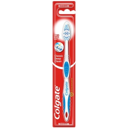 Зубная щетка Colgate Classic Deep Clean глубокая очистка, средней жесткости