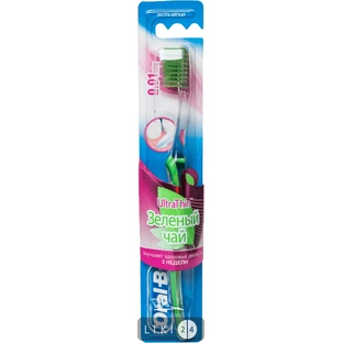 Зубная щетка Oral-B UltraThin Зеленый чай экстра мягкая