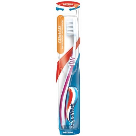 Зубна щітка Aquafresh Clean&Flex середня 2 шт