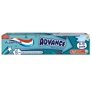 Зубная паста Aquafresh Advance, 9-13 лет, 75 мл