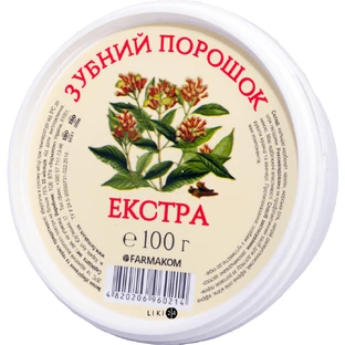 Зубний порошок Farmakom Екстра, 100 г