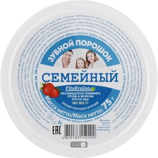 Зубной порошок "фитодоктор" семейный