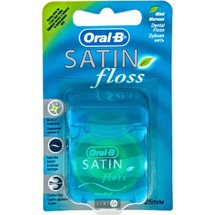 Зубная нить Oral-B Satin Floss, 25 м