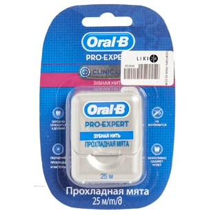 Зубная нить Oral-B Pro-Expert Clinic Line прохладная мята, 25 м