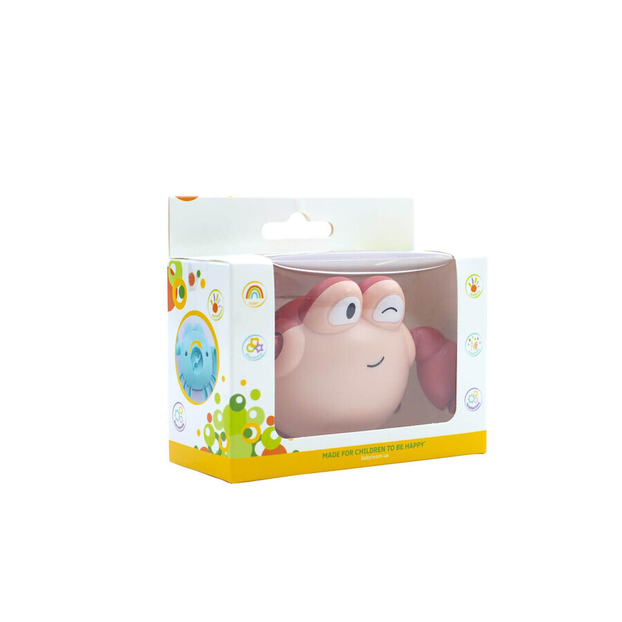 Іграшка дитяча Baby team 9040 для ванної Краб : ціни та характеристики