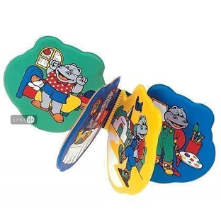 Игрушки 2/800, мягкая гиппопотам, игрушка-книжка
