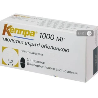 Кеппра табл. п/о 1000 мг блистер №30