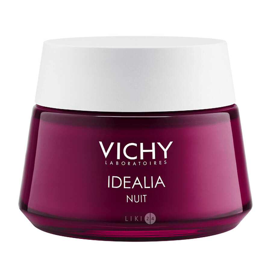 Гель-бальзам для обличчя Vichy Idealia Нічний відновлюючий для всіх типів шкіри, 50 мл: ціни та характеристики